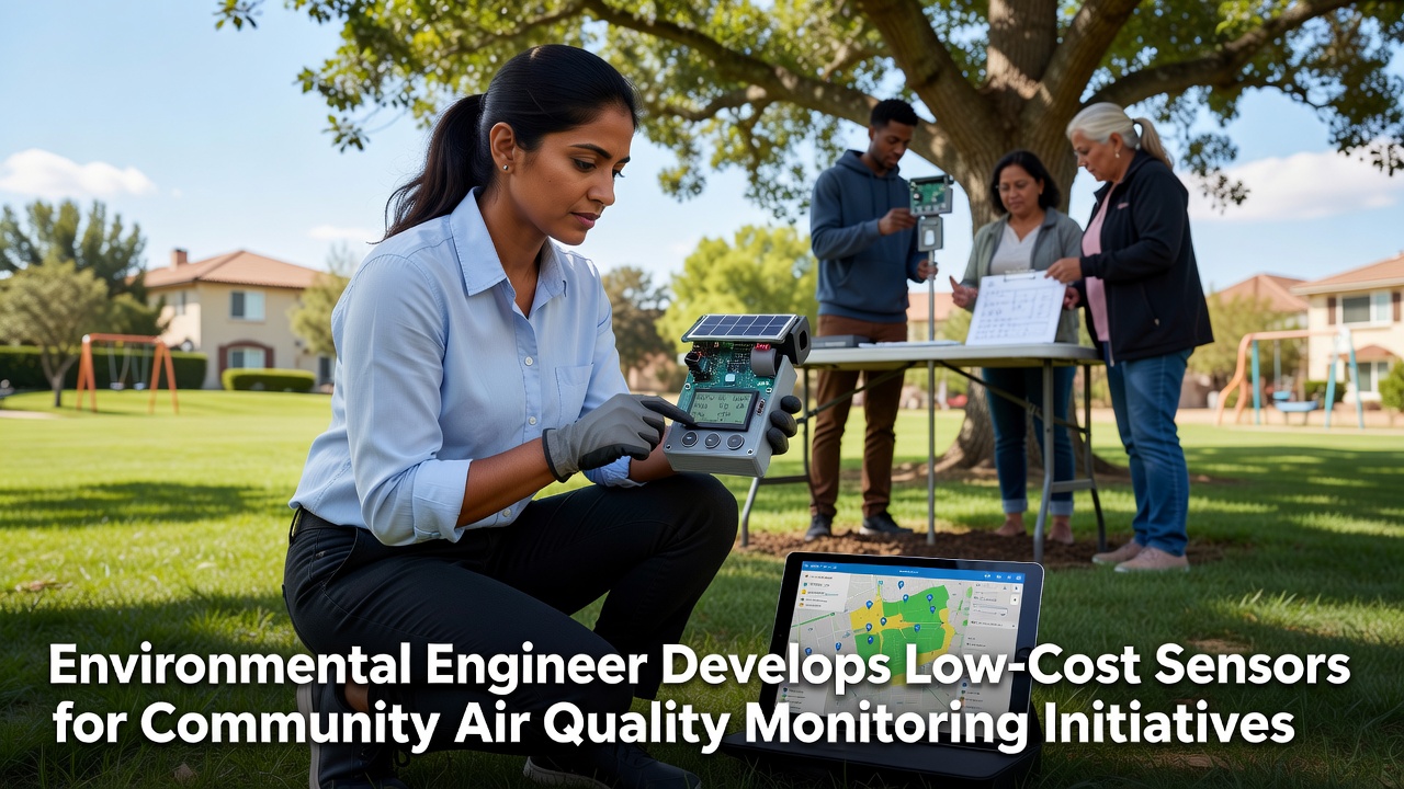 Environmental Engineer Develops Low-Cost Sensors for Community Air Quality Monitoring Initiatives